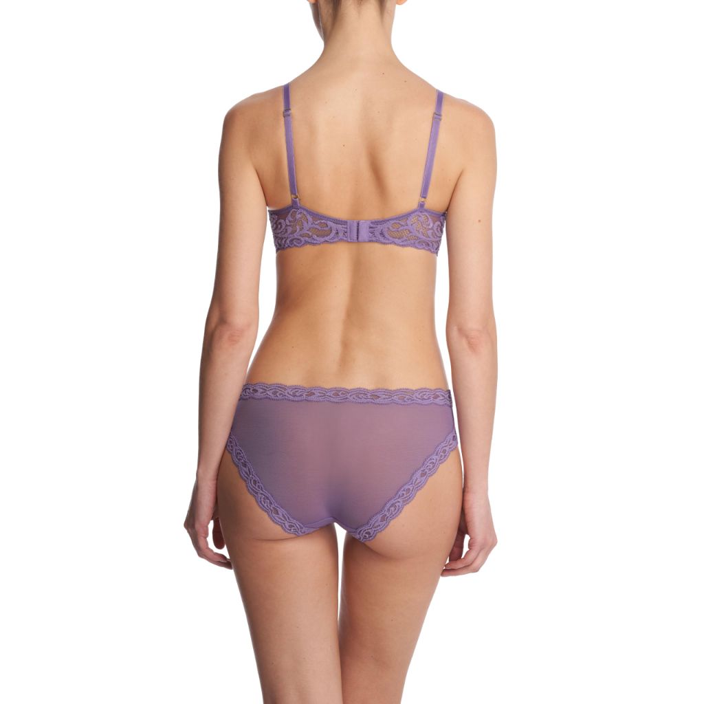 Natori Women's Feathers Contour Plunge Bra, Purple Haze - size 32DDD