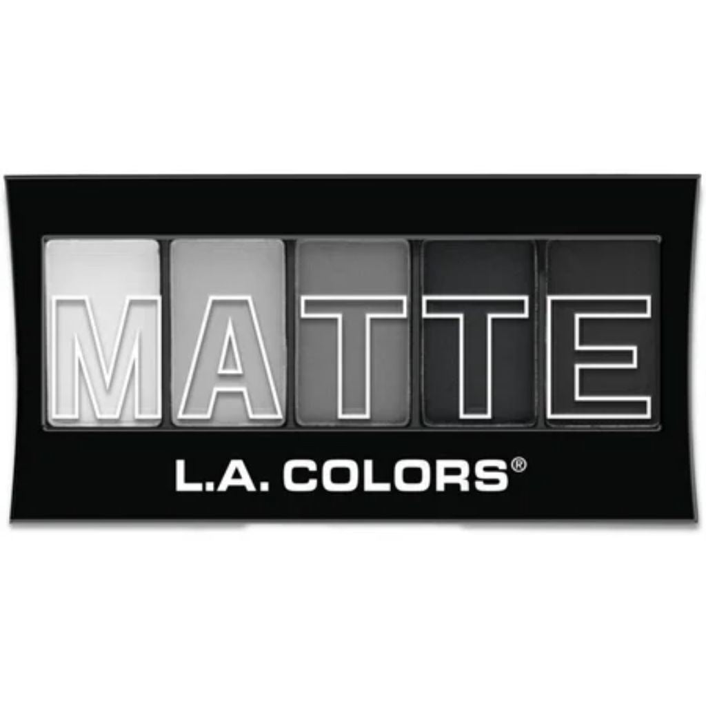 L.A. Colors Matte Eyeshadow Palette  Black Lace