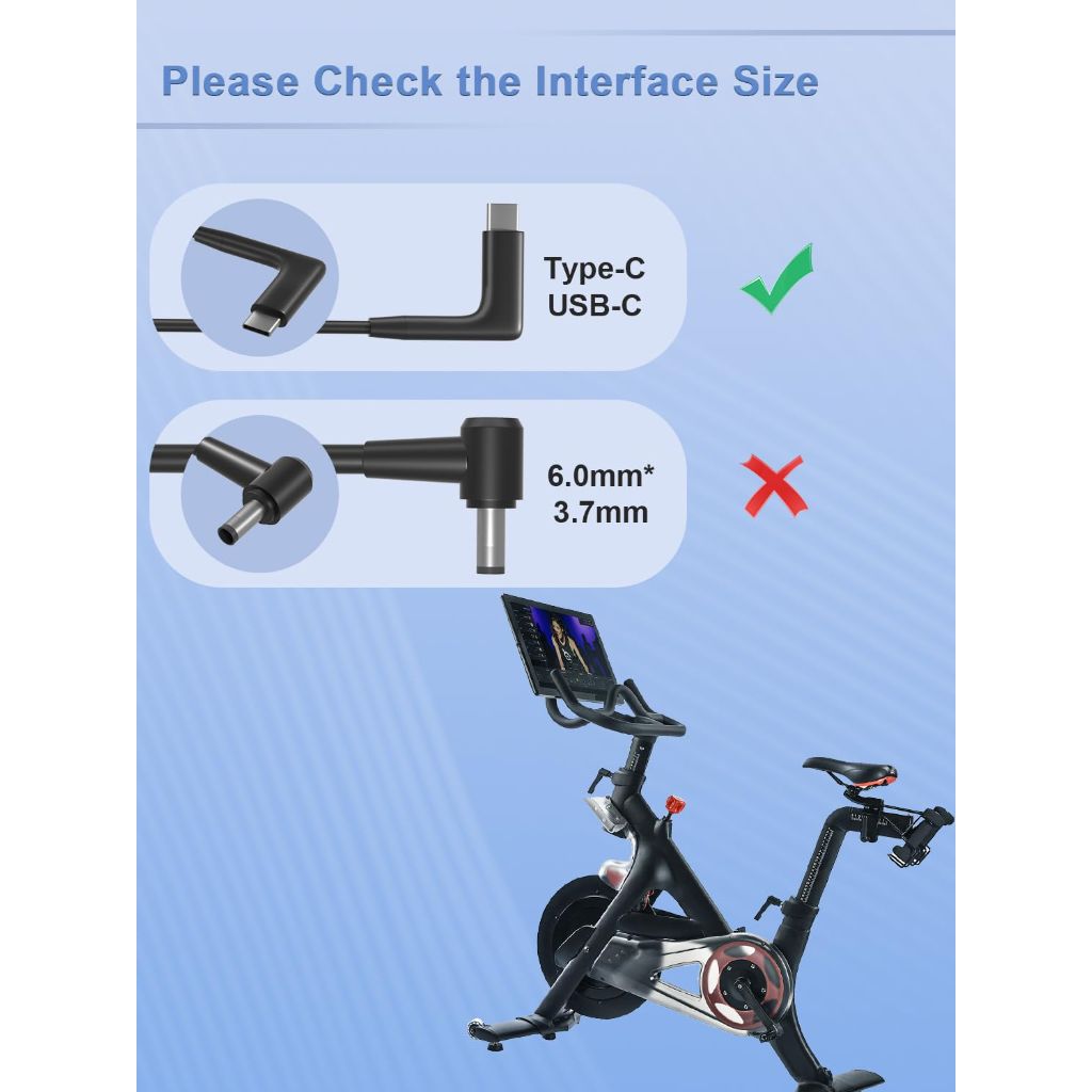 SLRIOYS 65W USB-C Power Adapter Charger Compatible with Peloton Bike+ Plus (FSP065-APDC8R01 CL02-0011 PLTN-TTRO1 PLTN-TTR01 PL-02)
