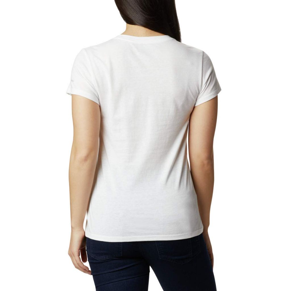 SZ 3X, Columbia Women's Plus Size Solar Shield Graphic Tee, White/Think Outside