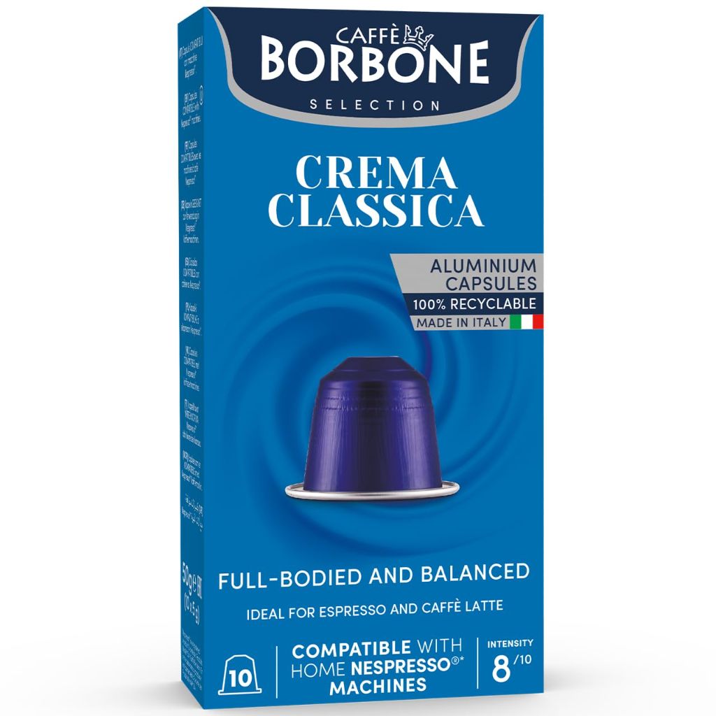 Caffe Borbone Crema Superiore Nespresso Original Line Medium Roast Coffee Capsules - 10ct