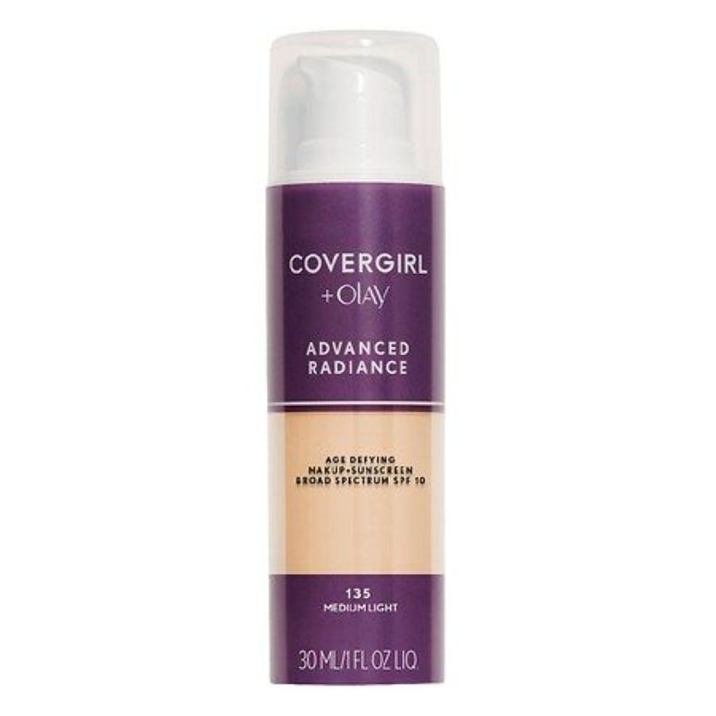 COVERGIRL Advanced Radiance Age-Defying Liquid Foundation  135 Medium Light  1 fl oz