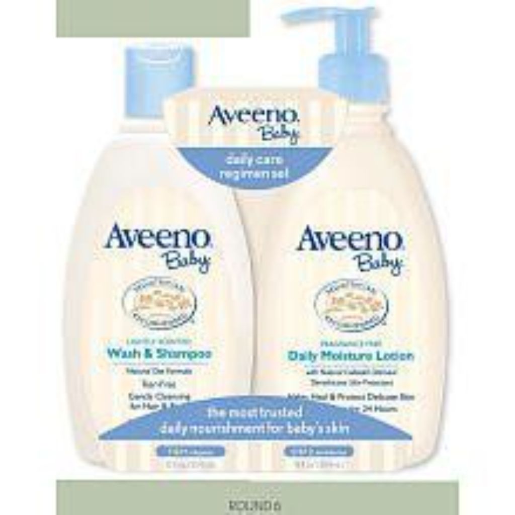Aveeno Baby Daily Care Gift Set  Baby Wash & Shampoo & Lotion  2 Items