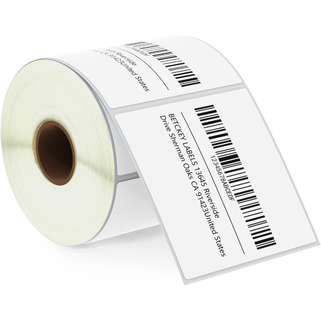 BETCKEY - 3" x 3" (76 mm x 76 mm) Multipurpose & Large Square Labels, [1 Rolls, 500 Labels]