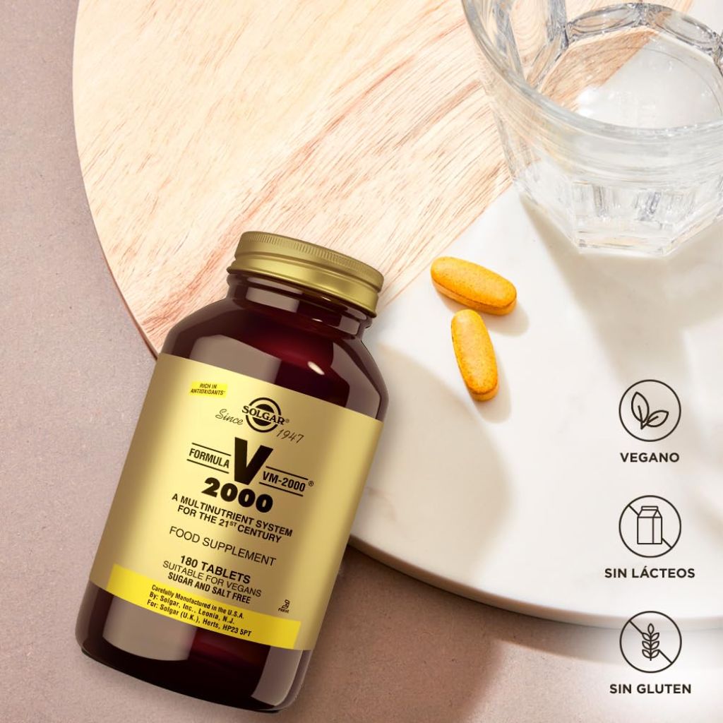 Solgar Formula VM-2000 (Multinutrient System), 180 Tablets  - 90 Servings
