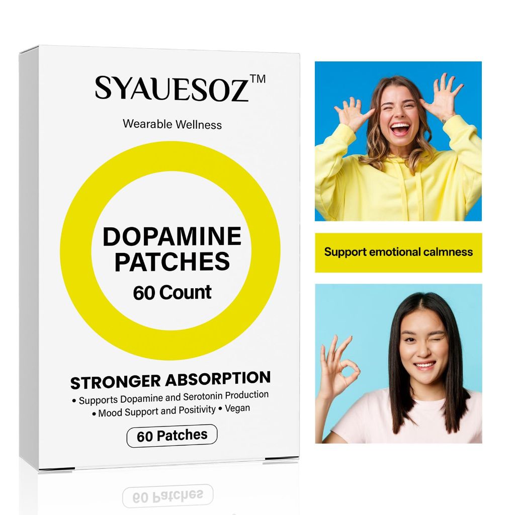 SYAUESOZ Dopamine Patches Vegan Mood Support Patches - 60ct