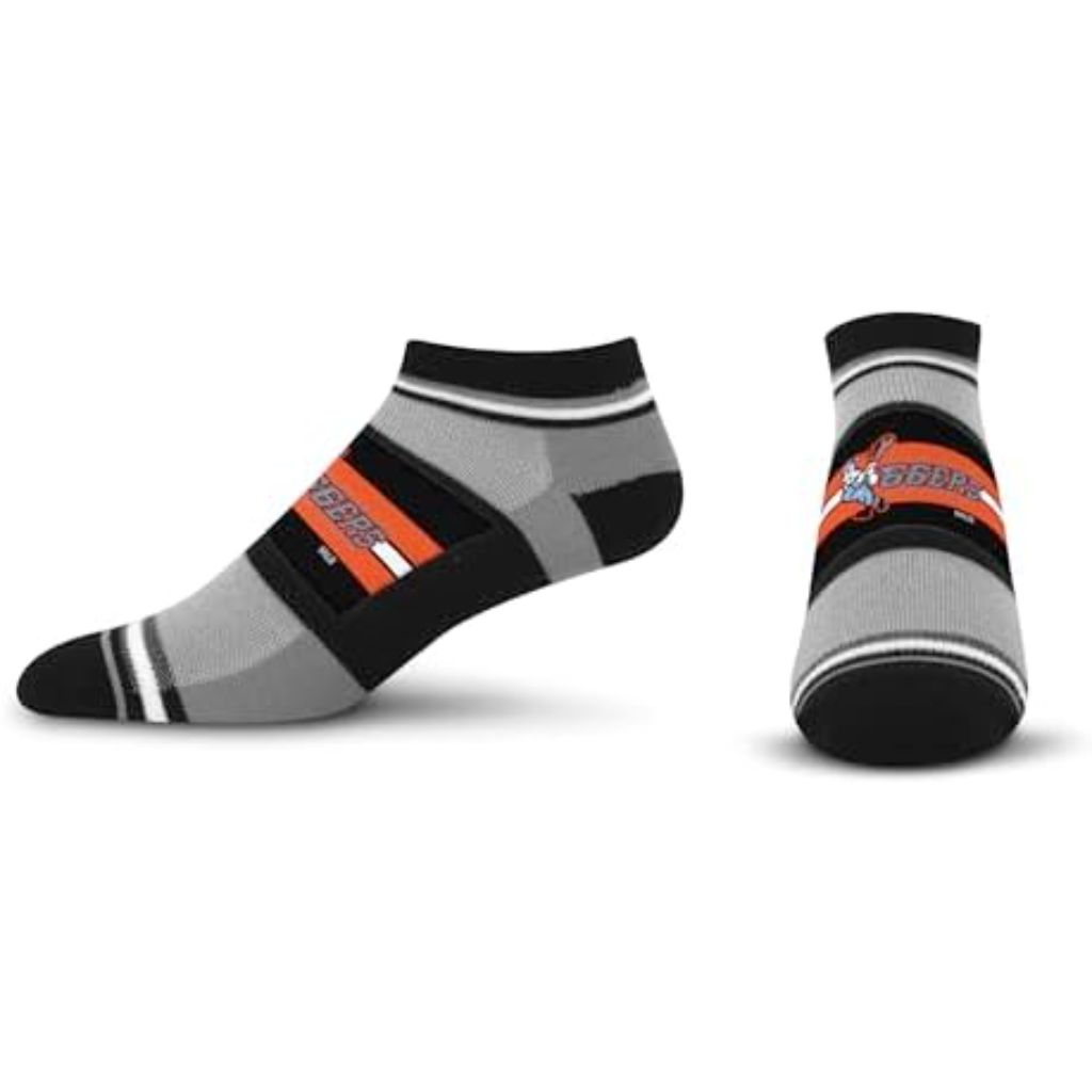 For Bare Feet Minor League Baseball Unisex For Bare Feet Milb Streak No Show Sock