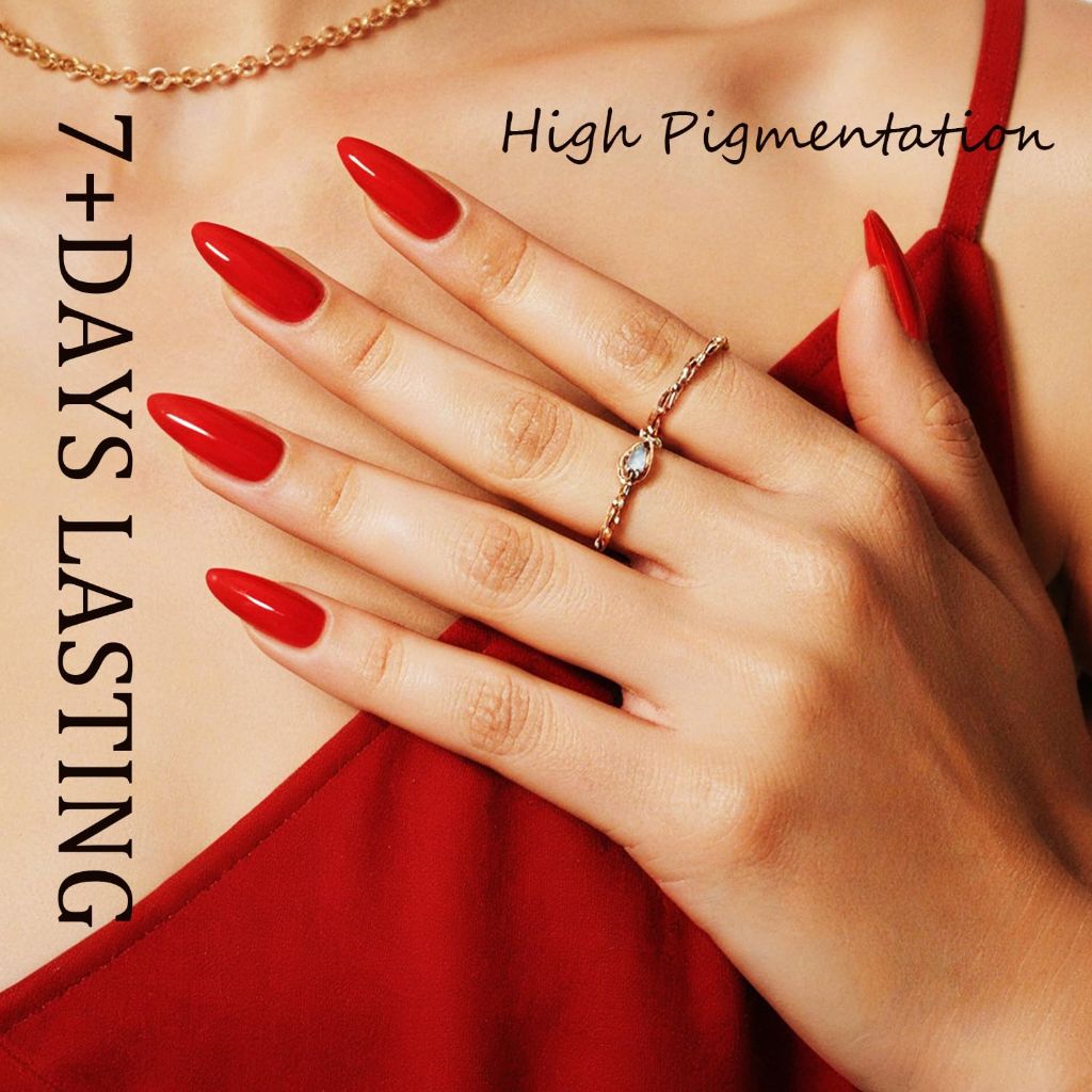 Modelones Red Nail Polish Quick Dry - 15ml