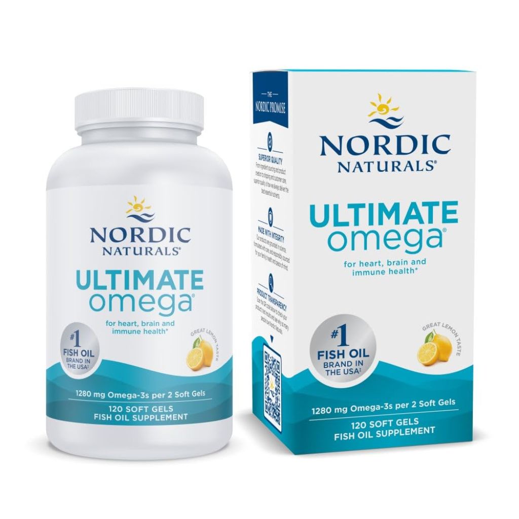 Nordic Naturals Ultimate Omega 1280mg - Lemon Flavor, 120 Softgels