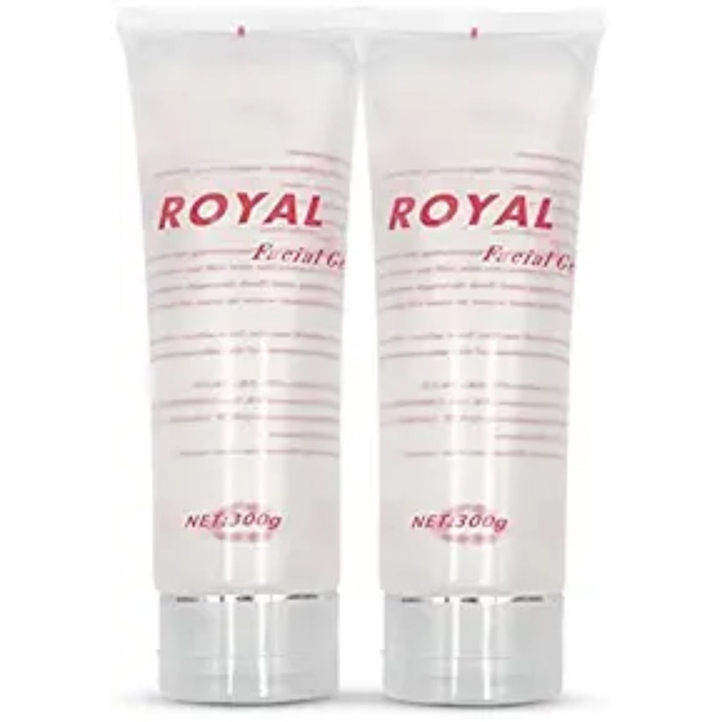Radio Frequency Gel for RF Machine - Cooling Gel for Laser Hair Removal - Massage Therapy Cream for Women& Men - Royal Facial Gel Clear (Pack of 2)