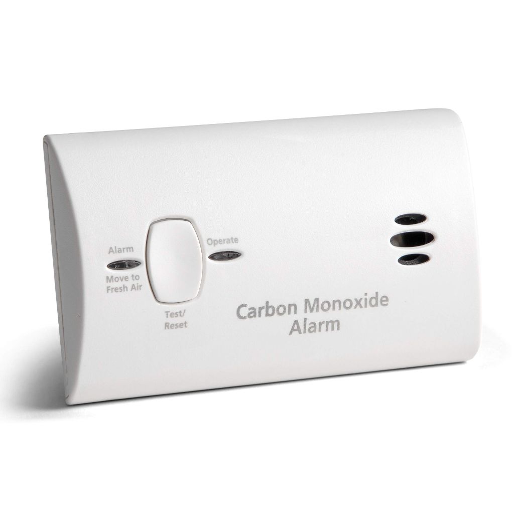 Kidde Carbon Monoxide Detector, AA Battery Powered, Portable for Travel or Home, 85 dB Alarm, LED Status Indicators, 3rd Edition