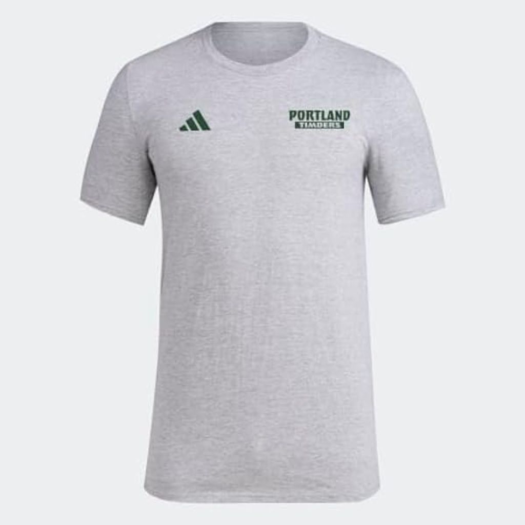 Adidas Mens Portland Timbers Pre-Game MLS T-Shirt - Grey Heather L
