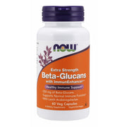 Beta-Glucans w/ImmunEnhancer, Xtra Strength, 60 Vcaps, NOW Foods ( Multi-Pack)