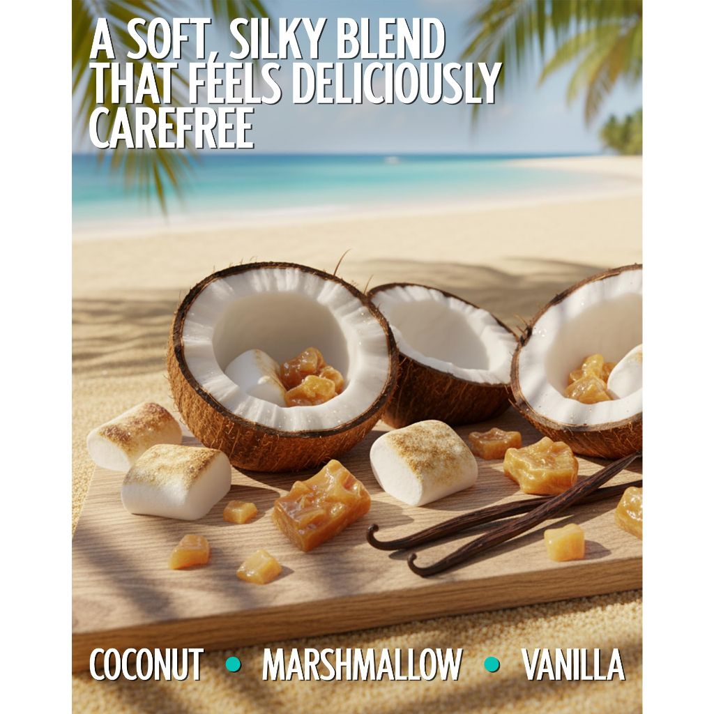 PB ParfumsBelcam Côte du Soleil Body Wash for Women – Sweet Beachy Scent with Coconut, Marshmallow & Vanilla – 13.5 fl. oz