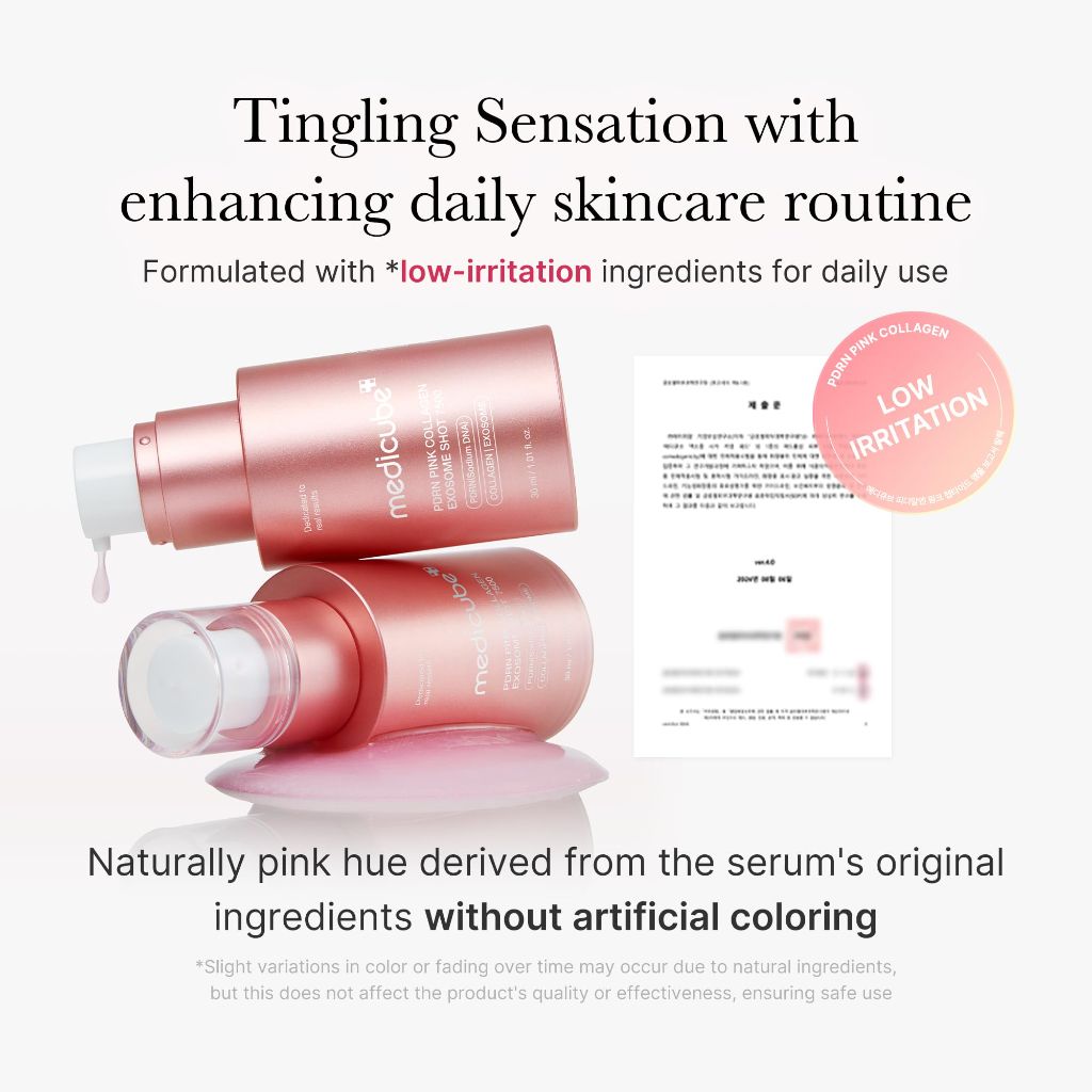 Medicube Exosome Shot PDRN Pink Collagen, Korean Skincare, 1.01 fl.oz