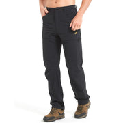 HARD LAND Men's Hiking Tactical Pants Elastic Waist for Fishing, Light Khaki, 40W