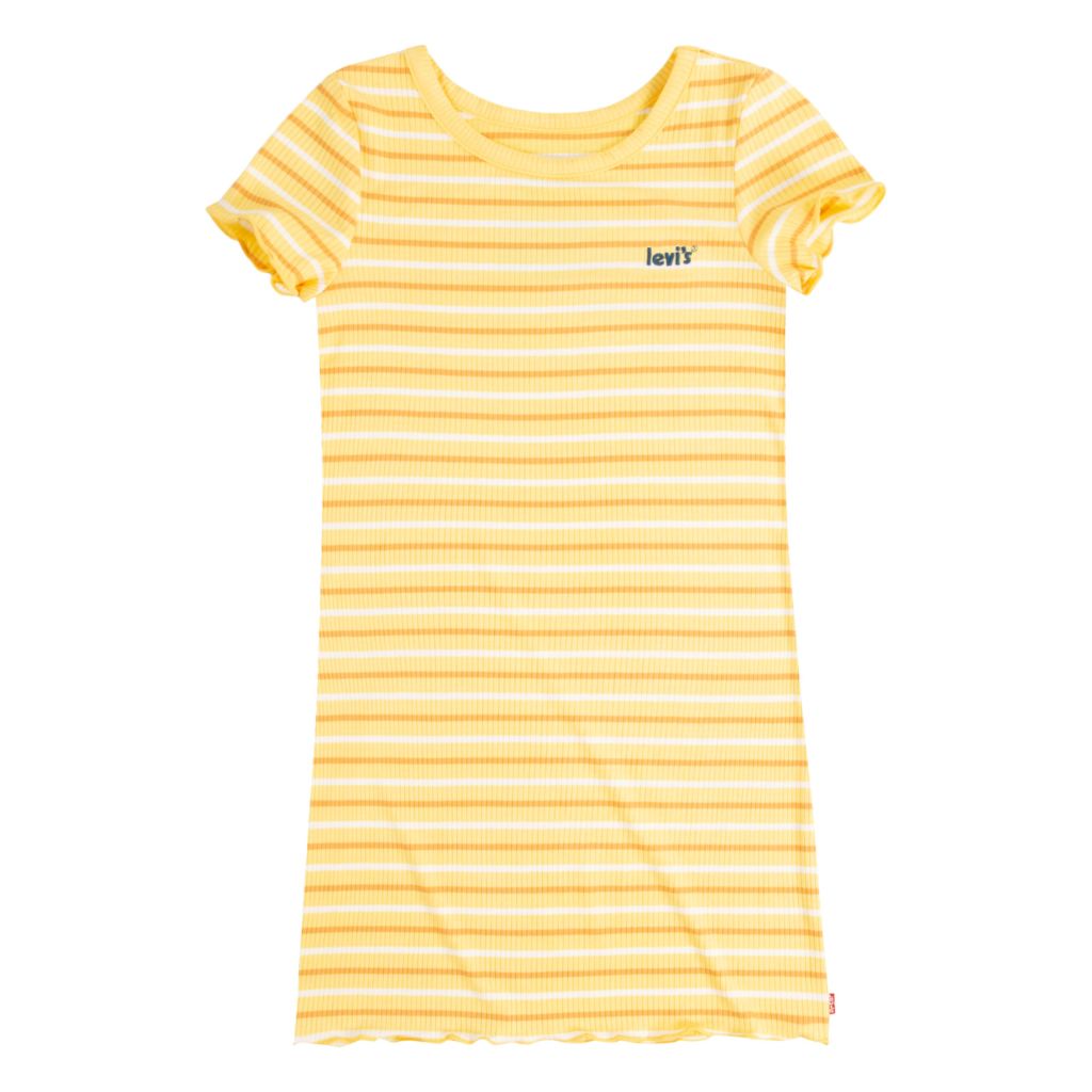 Levi's Womens Rib Knit Dress, Yellow - size L