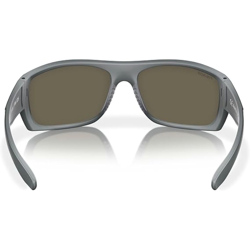 Fin-Nor Pinder Sunglasses - Matte Shade Gray Frame/Blue Mirror Gray PC Lens