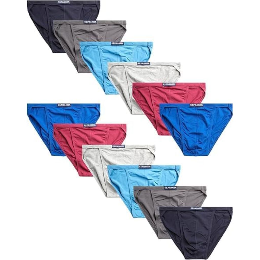 U.S. Polo Assn. Men's Bikini Underwear - 12 Pack - Small