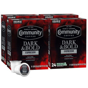 Community Coffee Dark & Bold Espresso Roast Keurig K-Cup Coffee Pods - 96 Count