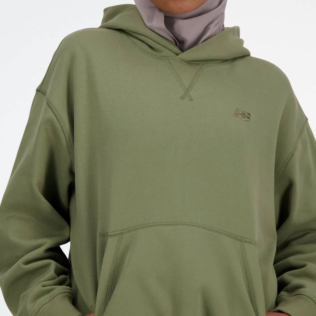 SZ XS, New Balance Women's Athletics French Terry Hoodie, Dark Olivine