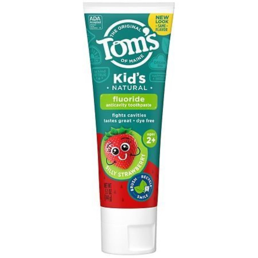 Tom's of Maine Kids' Anticavity Fluoride Toothpaste, Silly Strawberry - 5.1oz