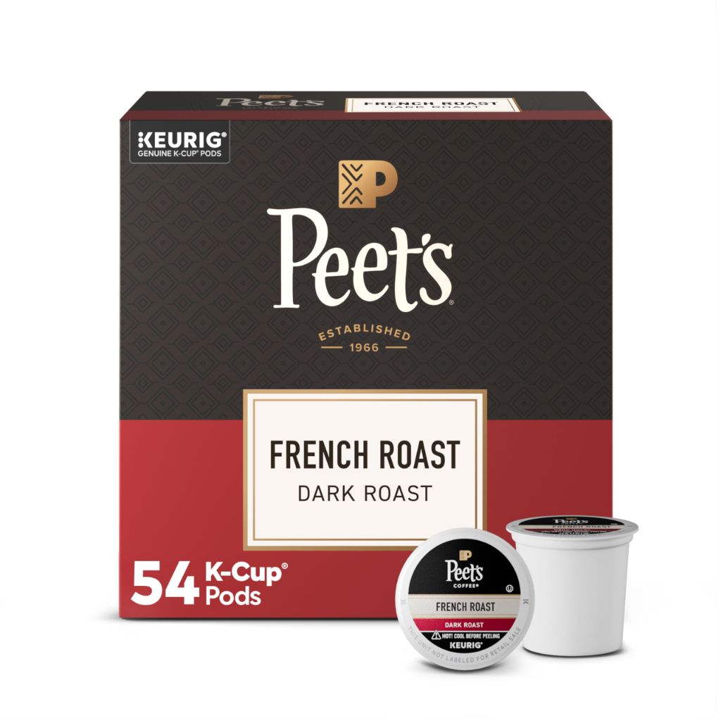 Peet's Coffee, Dark Roast Keurig K-Cup 100% Arabica Coffee - French Roast | 54 Ct
