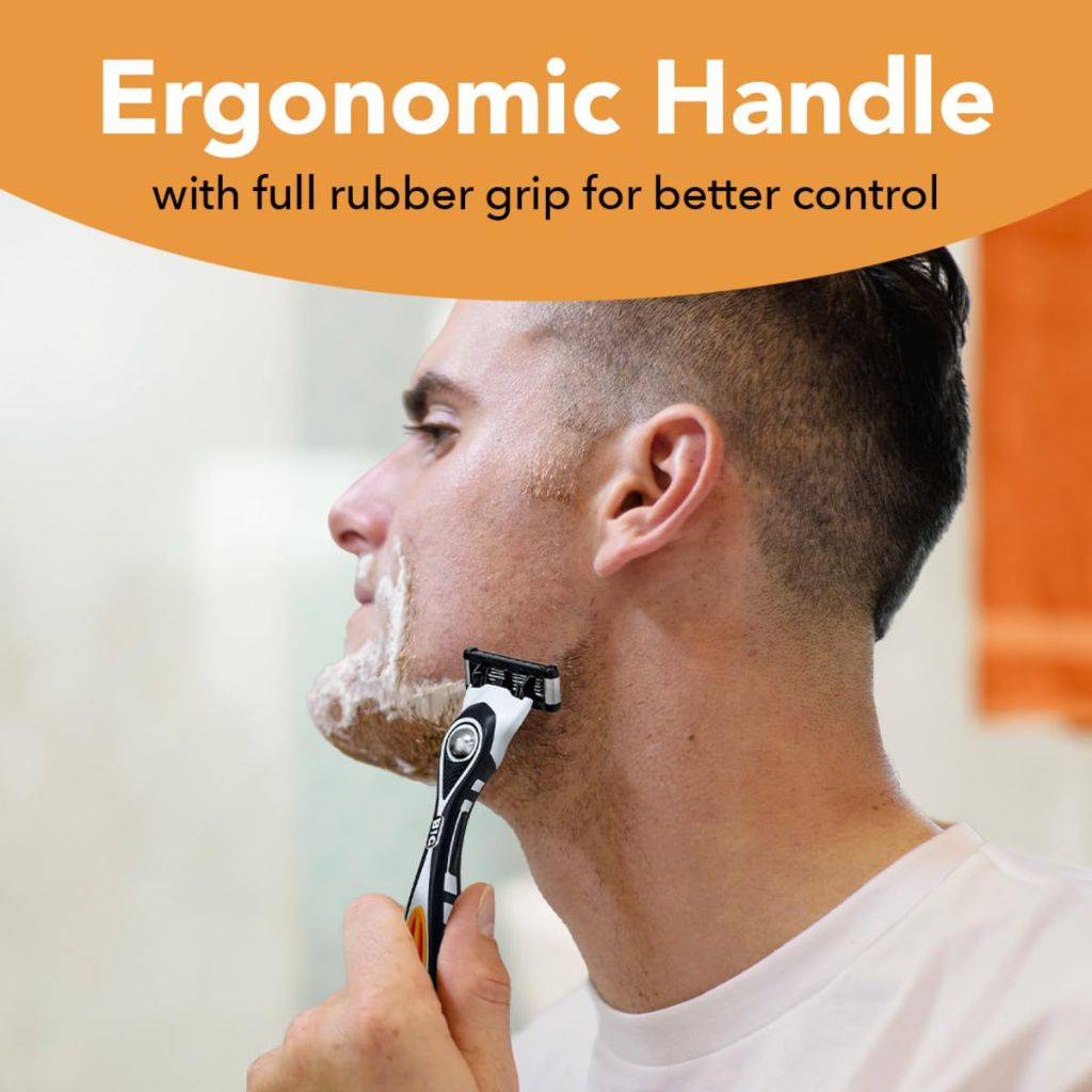 BIC Flex 5 Men's Refillable 5-Blade Razors with 1 Handle and 7 Cartridges