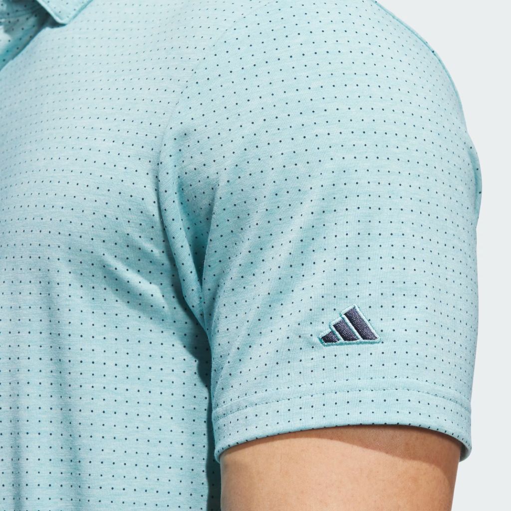 adidas Men's Go-to Rise Print Polo Shirt - Mint Tone, Size Small
