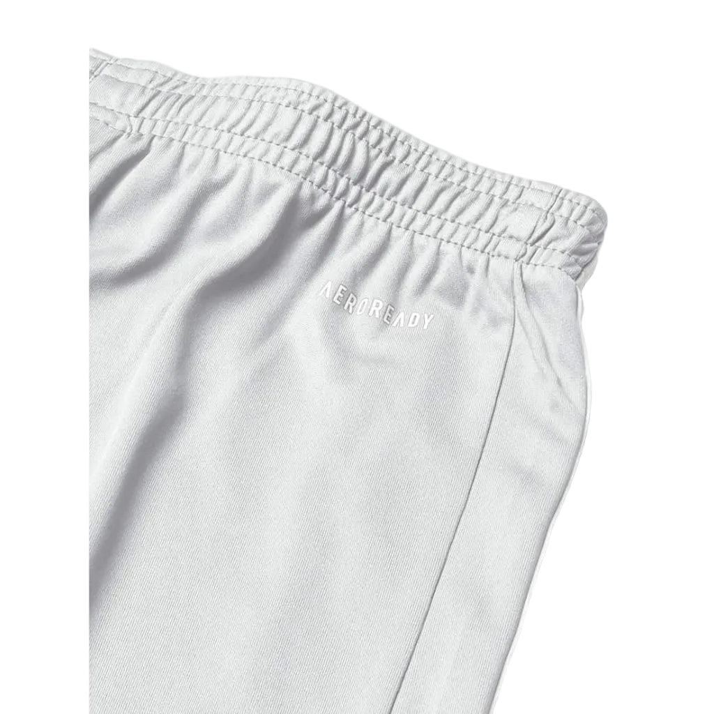 adidas Boy's Squadra 21 Shorts - Light Gray/White, Size Small