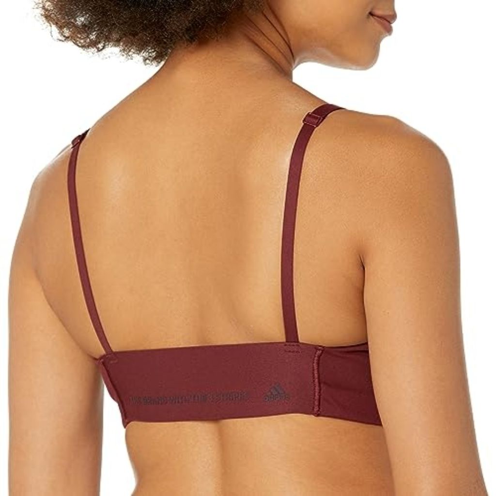 Adidas Women's Yoga Studio Light-Support Bra, Shadow Red, Small A-C