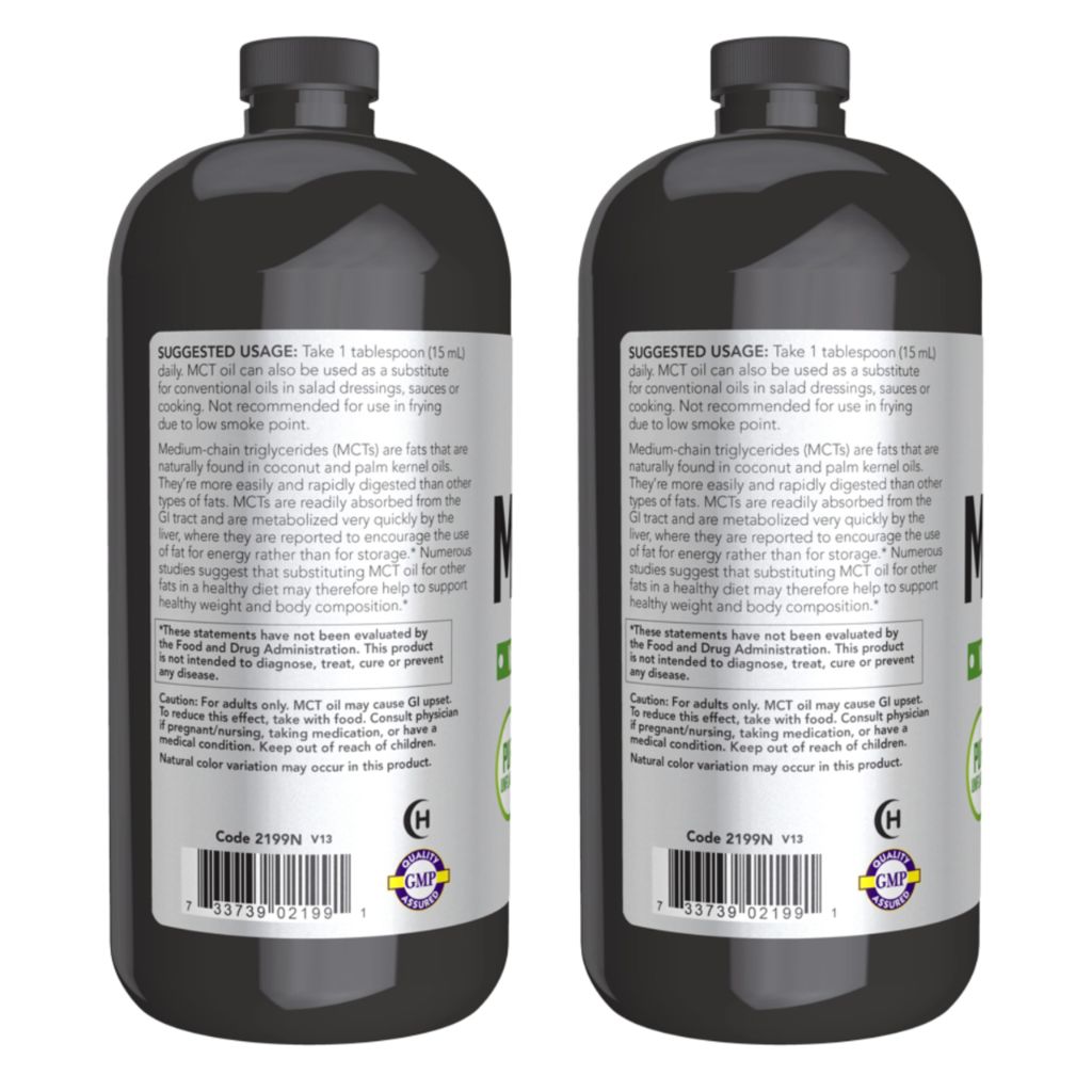 Now Foods MCT Oil, 32 Ounce (Pack Of 2) (packaging may vary)