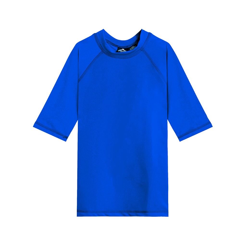 Kanu Surf Little Boys' Toddler Fiji UPF 50+ Sun Protective Rashguard, Royal, 3T