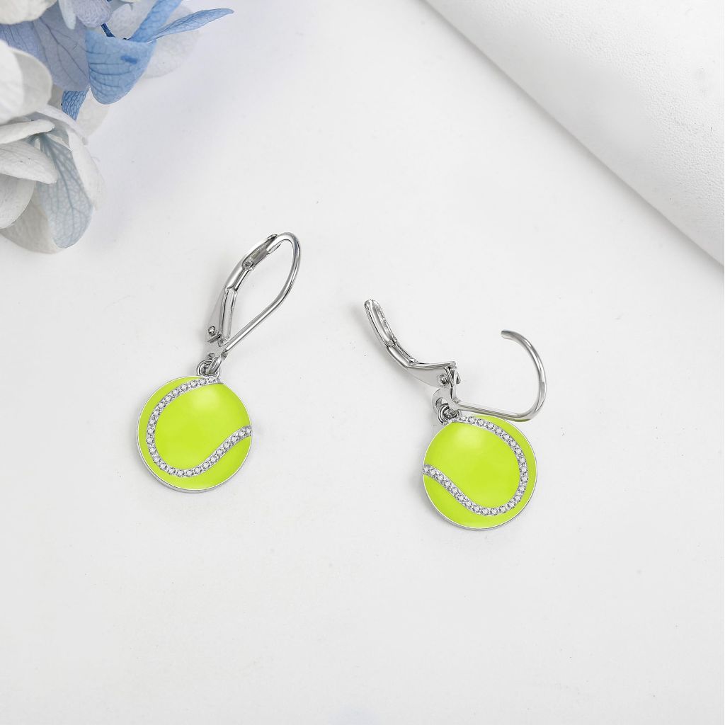 YFN Sterling Silver Football Dangle Drop Earrings - Football Lovers Gifts, Jewelry for Women