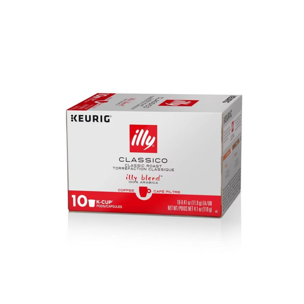 illy K-Cup Coffee Pods  Classico Medium Roast  100% Arabica  10 Ct