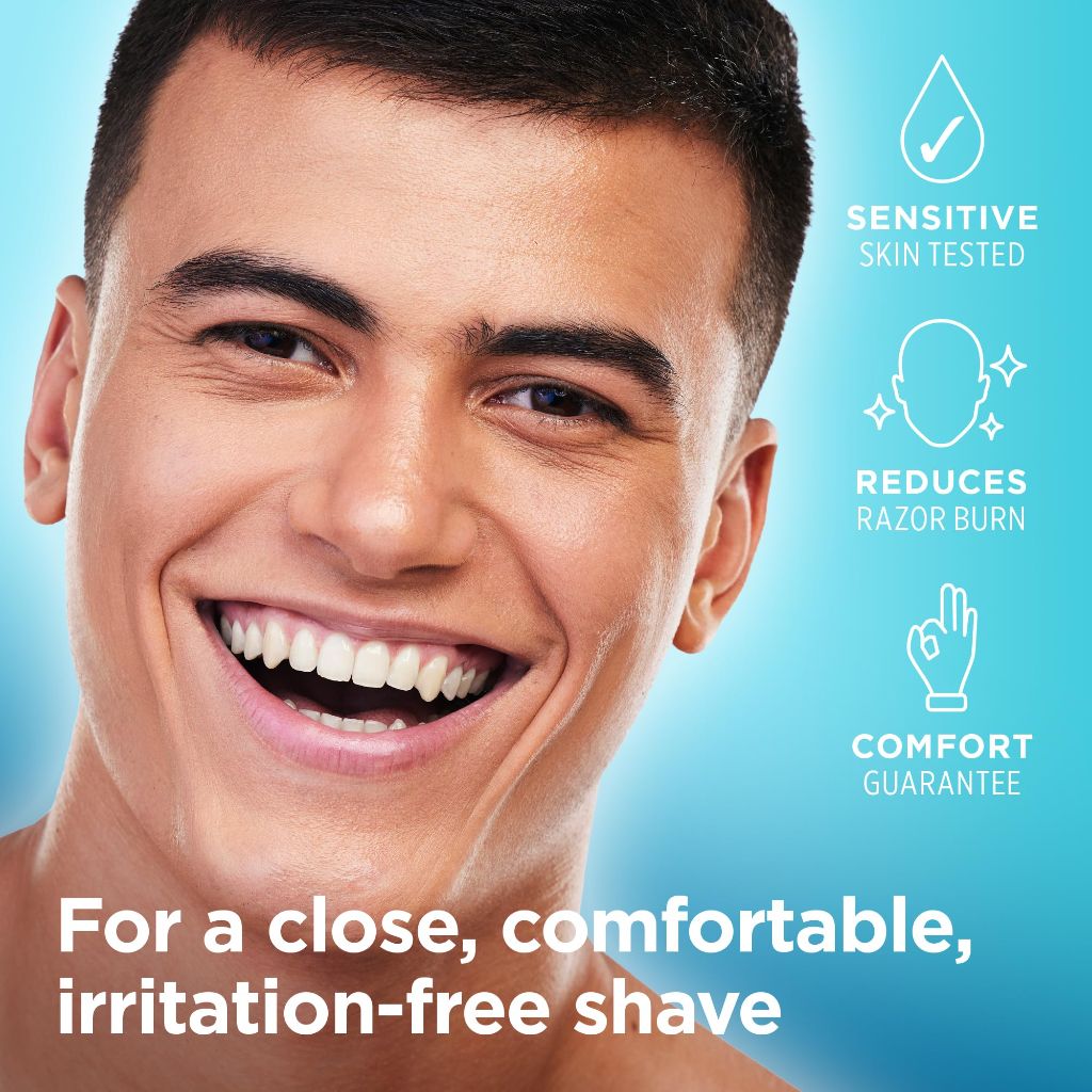 King of Shaves Sensitive Shaving Gel, Low Foam for a Refreshing and Precise Shave, Shaving Gel For Men 4 x 5.92 fl oz