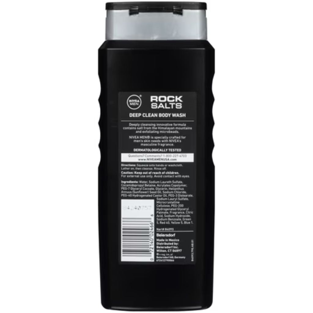 Nivea Men Rock Salts Body Wash 16.9 Oz