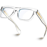 VISOONE Square White Blue Light Blocking Glasses TR90 Durable Men Women ALBA