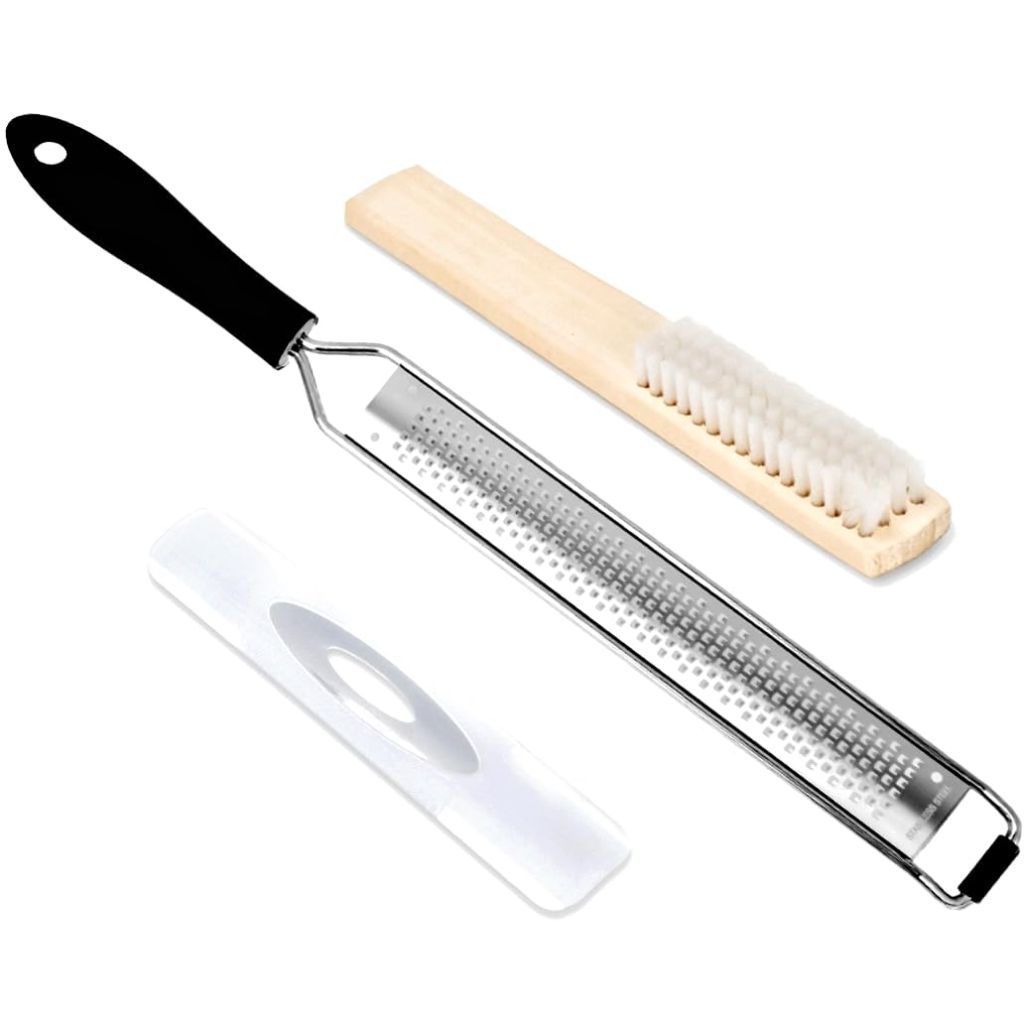 Cleaning Brush Included/Premium Stainless Steel Kitchen Grater