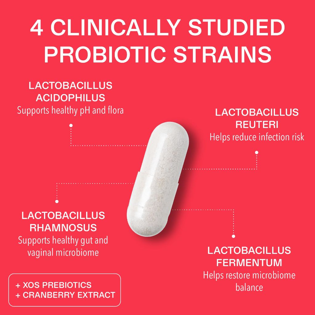 Best - Vaginal Probiotics for Women Cranberry Blend - 30 Capsules