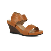 BATA Wedge Heeled Sandals, Dressy Heels, Comfortable Casual with Durable Sole, Cushioned & Lightweight Sole Slip On, Stylish Everyday Footwear for Office, Work, Travel & Outdoor, 6 (UK)