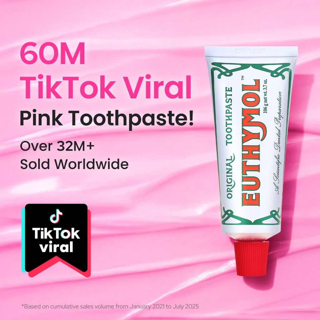 EUTHYMOL Original Pink Toothpaste (3.7fl oz/Pack of 1)