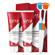SP 10 Probiotic Whitening Toothpaste, Natural Oral Care with Probiotics for Whiter Teeth, Fresh Breath & Gum Health 2PKS