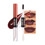 Chocolate Brown Peel Off Lip Gloss Tattoo and Lip Oil, Lip Stain Peel Off Masque - Peel Off Lip Tint, Stay Lip Makeup 07#