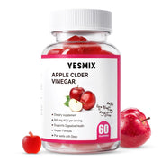 YESMIX Adult Apple Cider Vinegar Gummies - with Vitamin B12 - (60 Count）