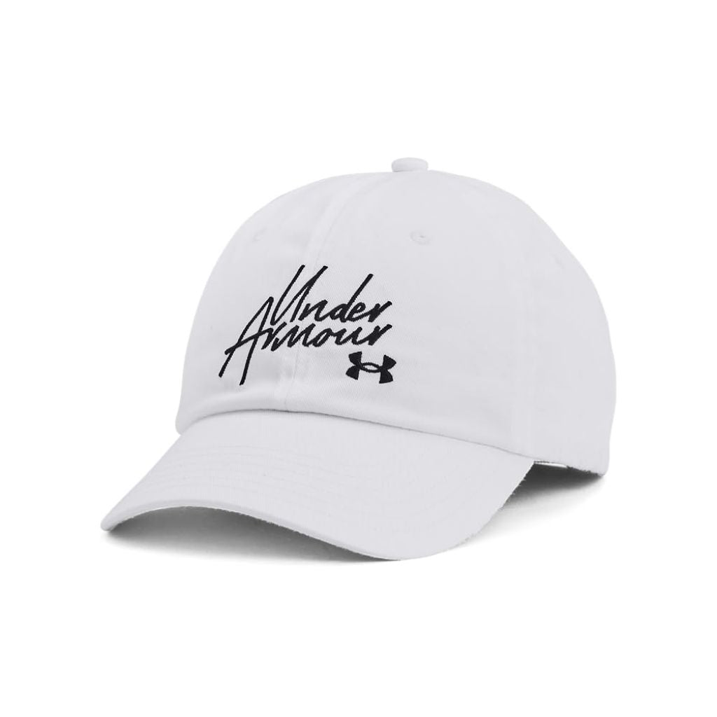 Under Armour Womens Favorites Hat, (102) White/White/Black, One Size Fits Most
