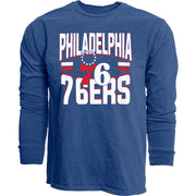 Philadelphia 76ers NBA Officially Licensed Long Sleeve T-Shirt Ringspun Bold Team Color, Small