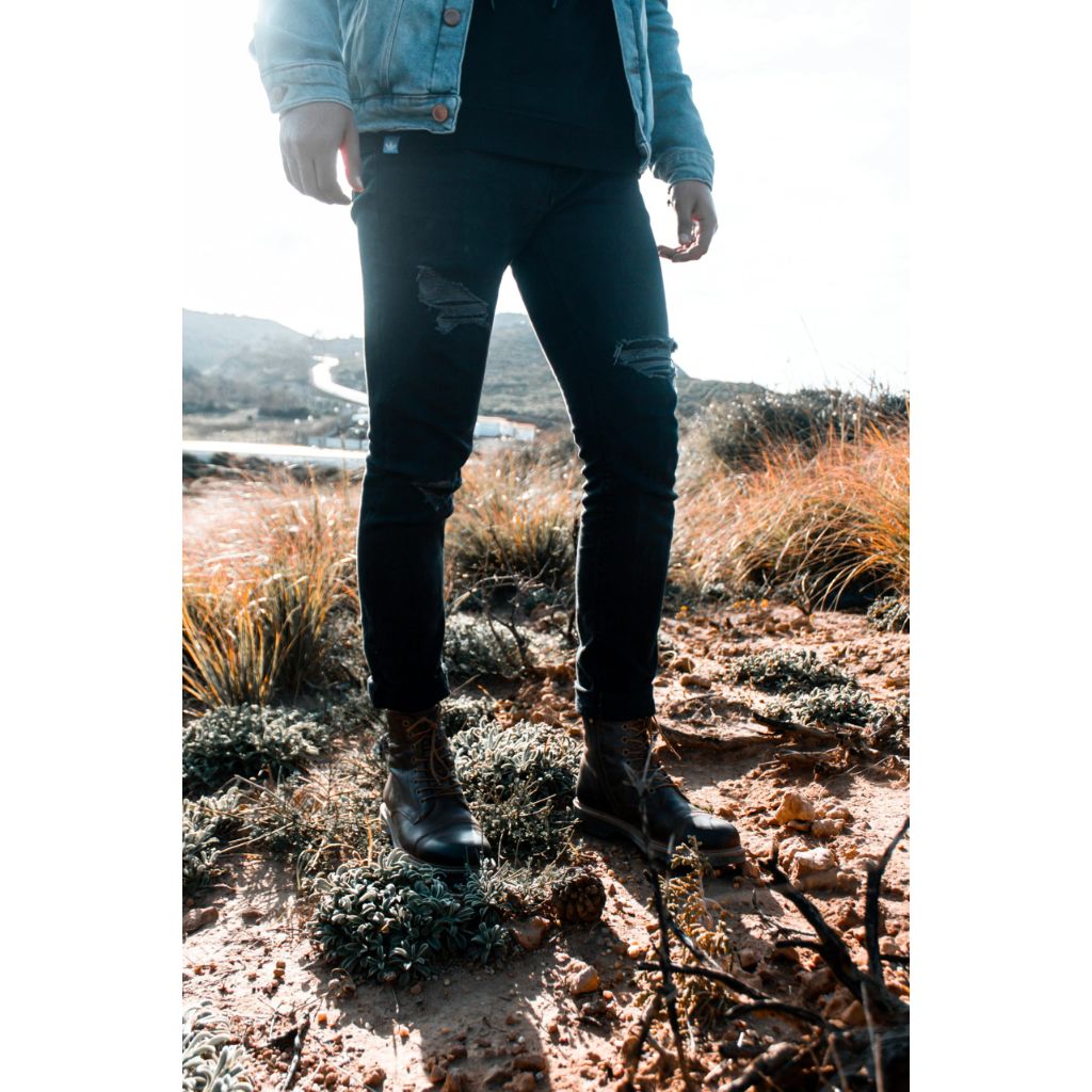 PARTY Mens Dress Boots - Casual Lace-up Chukka Leather Boots for Men,LINUS-WSK-9