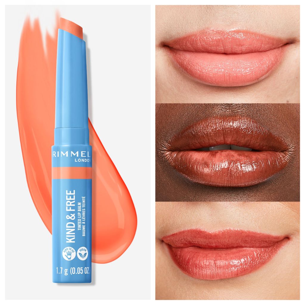 Rimmel Kind & Free Tinted Lip Balm, 003 Tropical Spark - 1.7g