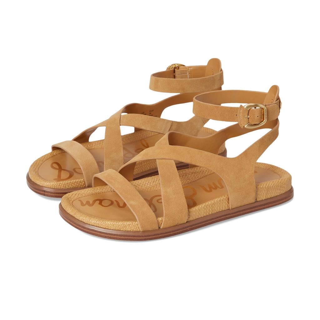 Sam Edelman Women's Delia Sandal, Sand Dune, 7